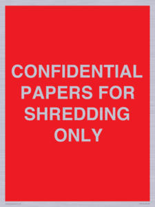 CONFIDENTIAL PAPERS FOR SHREDDING ONLY
